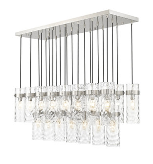 Fontaine 23 Light Linear Chandelier in Brushed Nickel (224|7002P523LBN)