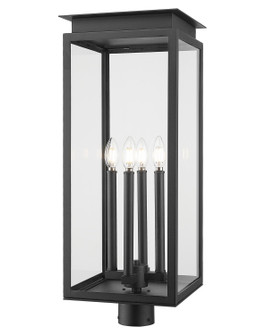 Nova Four Light Outdoor Post Mount Fixture in Black (224|5018PHBRBK)
