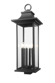 Tiberius Six Light Outdoor Post Mount Fixture in Black (224|5017PHXLSBK)