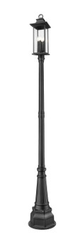 Tiberius Four Light Outdoor Post Mounted Fixture in Black (224|5017PHBR564PBK)