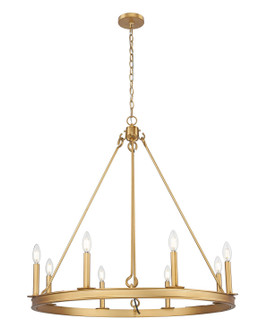 Barclay Eight Light Chandelier in Rubbed Brass (224|482R8RB)
