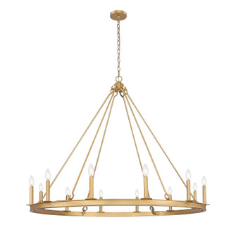 Barclay 12 Light Chandelier in Rubbed Brass (224|482R12RB)