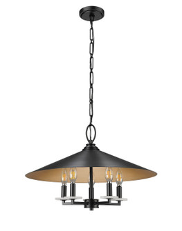 Rialto Five Light Pendant in Matte Black (224|195322MB)