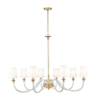 Katerina Eight Light Chandelier in Rubbed Brass (224|19508RB)