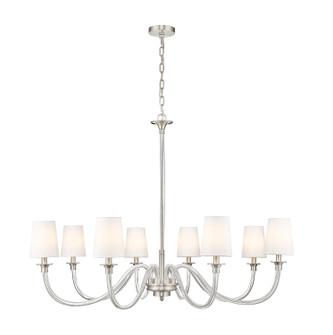 Katerina Eight Light Chandelier in Brushed Nickel (224|19508BN)
