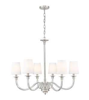 Katerina Six Light Chandelier in Brushed Nickel (224|19506BN)