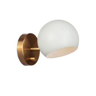 Orb One Light Wall Sconce in Matte White (423|W31701MWAG)