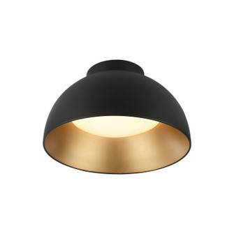 Zenith One Light Flush Mount in Matte Black (423|M17416MB)