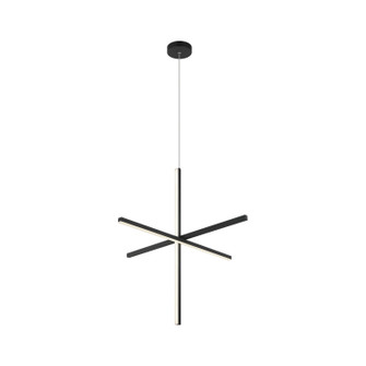 Crosley Three Light Pendant in Matte Black (423|C38936MB)