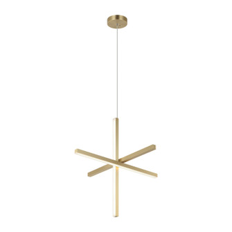 Crosley Three Light Pendant in Brushed Gold (423|C38924BG)
