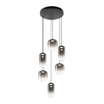 Refrax Six Light Chandelier in Matte Black (423|C37406MBSM)