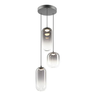 Refrax Three Light Pendant in Matte Black (423|C37403MBSM)