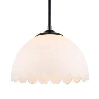 Dorinda One Light Pendant in Matte Black (62|6954MBLKOP)