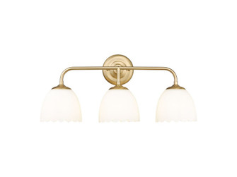 Dorinda Three Light Vanity in Brushed Champagne Brass (62|6954BA3BCBOP)
