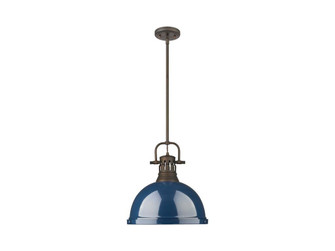 Duncan One Light Pendant in Rubbed Bronze (62|3604LRBZNVY)