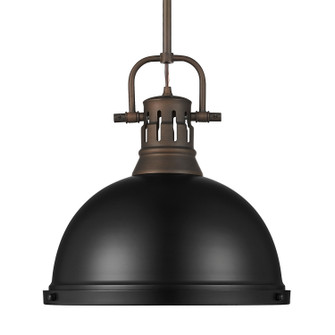 Duncan One Light Pendant in Rubbed Bronze (62|3604LRBZBLK)