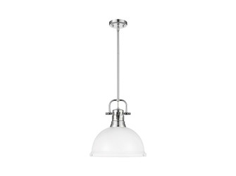 Duncan One Light Pendant in Chrome (62|3604LCHWHT)