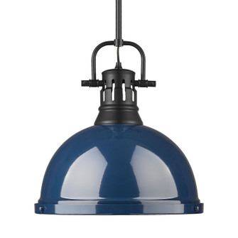 Duncan One Light Pendant in Matte Black (62|3604LBLKNVY)