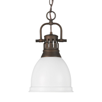 Duncan One Light Pendant in Rubbed Bronze (62|3602SRBZWHT)