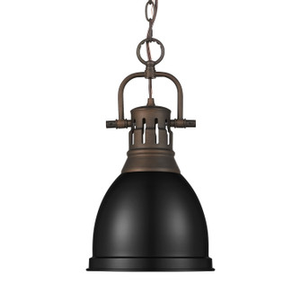 Duncan One Light Pendant in Rubbed Bronze (62|3602SRBZBLK)