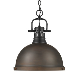 Duncan One Light Pendant in Matte Black (62|3602LBLKRBZ)