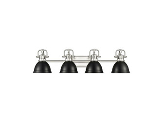 Duncan Four Light Vanity in Pewter (62|3602BA4PWBLK)