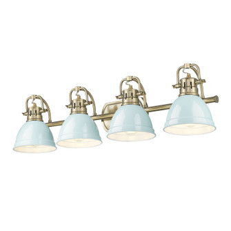 Duncan Four Light Vanity in Aged Brass (62|3602BA4ABSF)