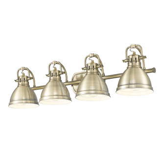 Duncan Four Light Vanity in Aged Brass (62|3602BA4ABAB)