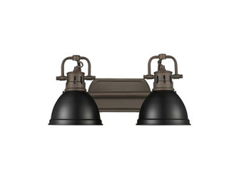 Duncan Two Light Vanity in Rubbed Bronze (62|3602BA2RBZBLK)