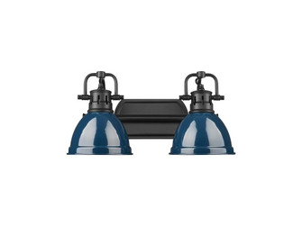 Duncan Two Light Vanity in Matte Black (62|3602BA2BLKNVY)