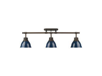 Duncan Three Light Semi-Flush Mount in Rubbed Bronze (62|36023SFRBZNVY)