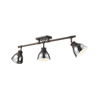 Duncan Three Light Semi-Flush Mount in Rubbed Bronze (62|36023SFRBZCH)