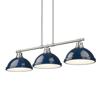 Duncan Three Light Linear Pendant in Pewter (62|36023LPPWNVY)