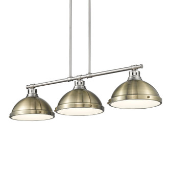 Duncan Three Light Linear Pendant in Pewter (62|36023LPPWAB)