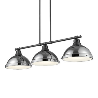 Duncan Three Light Linear Pendant in Matte Black (62|36023LPBLKCH)