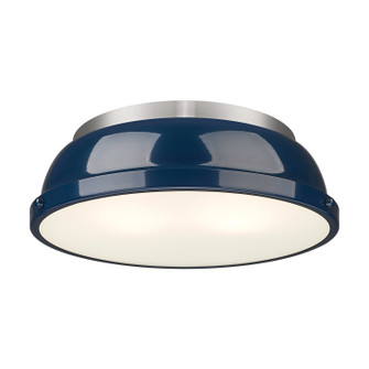 Duncan Two Light Flush Mount in Pewter (62|360214PWNVY)