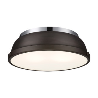 Duncan Two Light Flush Mount in Chrome (62|360214CHRBZ)