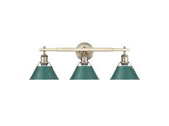 Orwell Three Light Vanity in Aged Brass (62|3306BA3ABGN)