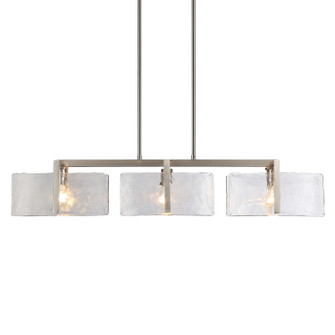 Aenon Three Light Linear Pendant in Pewter (62|3164LPPWHWG)