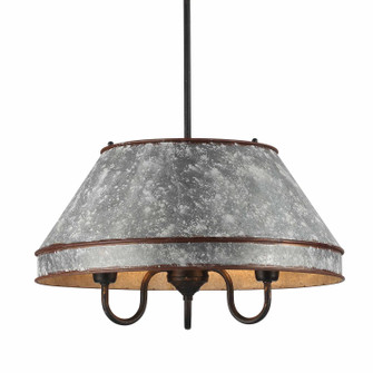 Jasper Three Light Pendant in Antique Black Iron (62|08773PABIGV)
