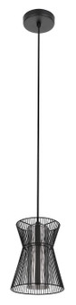 Maseta One Light Mini Pendant in Structured Black (217|99633A)