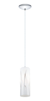 Rivato One Light Pendant in White/Chrome (217|92739A)