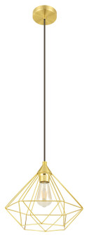 Tarbes One Light Pendant in Brushed Brass (217|43679A)