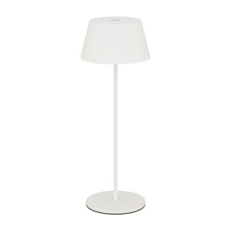 Pleat LED Table Lamp in White (34|TLW251115CSWT)