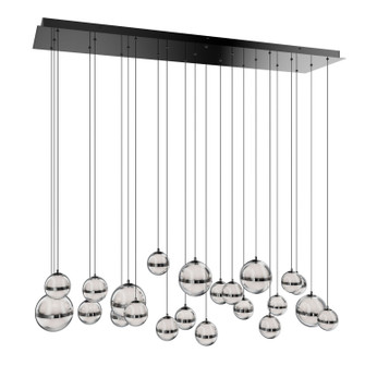 Cyllindra LED Chandelier in Black Chrome (34|PD77523LBC)