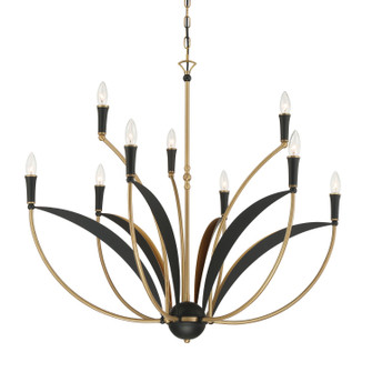 Miller Nine Light Chandelier in Legacy Brass (7|5699782)