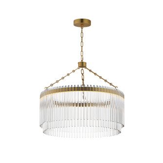 Jolie LED Pendant in Natural Aged Brass (16|38422CLNAB)