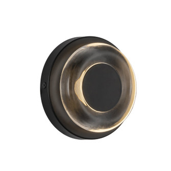 Stephord LED Wall Sconce in Black/Clear Glass (347|WS97204BKCL)