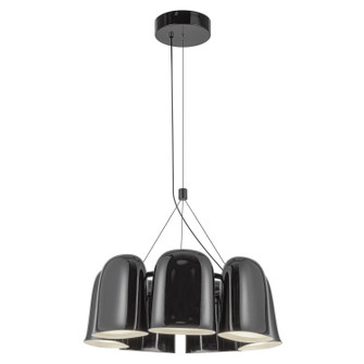 Bell LED Chandelier in Glossy Black (347|CH21120GBKUNV)