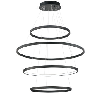Groove 5CCT LED Pendant in Black (86|E52729BK)
